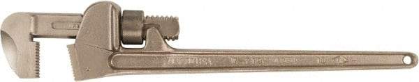 Ampco - 48" Aluminum Bronze Alloy Nonsparking Pipe Wrench - 7-9/16" Pipe Capacity - USA Tool & Supply