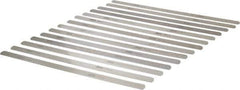SPI - 14 Piece, 0.03 to 0.05mm Parallel Feeler Gage Set - 12" Long x 1/2" Wide, Tempered Steel - USA Tool & Supply