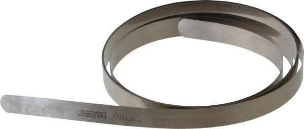 SPI - 0.03mm Thick x 25 Ft. Long x 1/2 Inch Wide, Feeler Stock Roll - High Carbon Steel - USA Tool & Supply