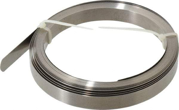 SPI - 0.014 Inch Thick x 25 Ft. Long x 1/2 Inch Wide, Feeler Stock Roll - High Carbon Steel - USA Tool & Supply