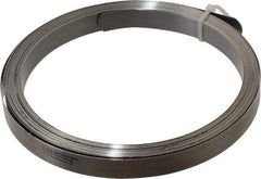 SPI - 0.016 Inch Thick x 25 Ft. Long x 1/2 Inch Wide, Feeler Stock Roll - High Carbon Steel - USA Tool & Supply