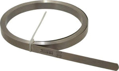 SPI - 0.017 Inch Thick x 25 Ft. Long x 1/2 Inch Wide, Feeler Stock Roll - High Carbon Steel - USA Tool & Supply