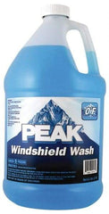 Peak - Water-Based Solution Windshield Washer Fluid - 1 Gal Bottle, 0°  Freezing Point - USA Tool & Supply