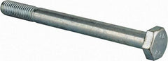 Value Collection - M10x1.50mm Metric Coarse, 110mm Length Under Head Hex Head Cap Screw - Partially Threaded, Grade 8.8 Steel, Zinc-Plated Finish, 17mm Hex - USA Tool & Supply