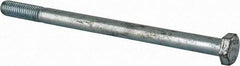 Value Collection - M12x1.75mm Metric Coarse, 180mm Length Under Head Hex Head Cap Screw - Partially Threaded, Grade 8.8 Steel, Zinc-Plated Finish, 19mm Hex - USA Tool & Supply