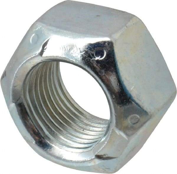 Value Collection - 5/8-18 UNF Grade C Hex Lock Nut with Distorted Thread - 15/16" Width Across Flats, Cadmium Clear-Plated Finish - USA Tool & Supply