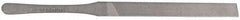 Proto - 5-1/4" Long, Smooth Cut, Flat American-Pattern File - Double Cut, 1/4" Overall Thickness, Tang - USA Tool & Supply