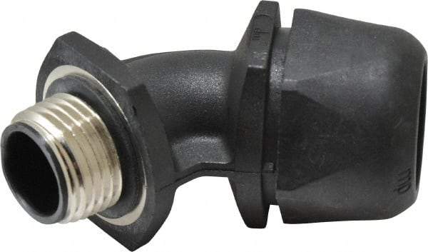 Murrplastik - 1/2" Trade, Nylon Compression Angled Liquidtight Conduit Connector - Noninsulated - USA Tool & Supply