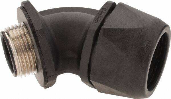 Murrplastik - 3/4" Trade, Nylon Compression Angled Liquidtight Conduit Connector - Noninsulated - USA Tool & Supply