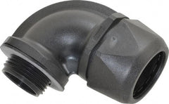 Murrplastik - 1" Trade, Nylon Compression Angled Liquidtight Conduit Connector - Noninsulated - USA Tool & Supply