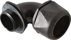 Murrplastik - 1-1/4" Trade, Nylon Compression Angled Liquidtight Conduit Connector - Noninsulated - USA Tool & Supply