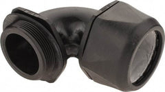 Murrplastik - 2" Trade, Nylon Compression Angled Liquidtight Conduit Connector - Noninsulated - USA Tool & Supply