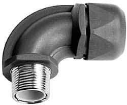 Murrplastik - 3/8" Trade, Nylon Compression Angled Liquidtight Conduit Connector - Noninsulated - USA Tool & Supply