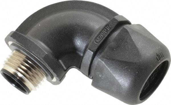 Murrplastik - 1/2" Trade, Nylon Compression Angled Liquidtight Conduit Connector - Noninsulated - USA Tool & Supply