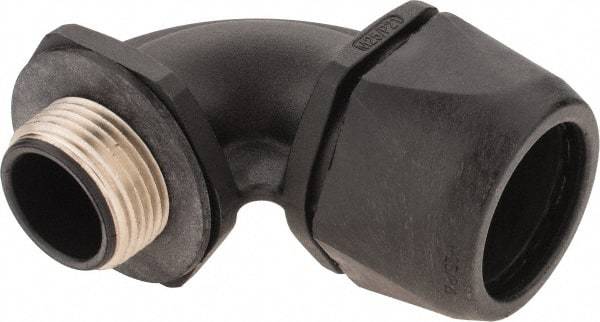 Murrplastik - 3/4" Trade, Nylon Compression Angled Liquidtight Conduit Connector - Noninsulated - USA Tool & Supply