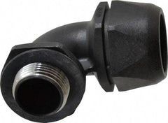 Murrplastik - 1" Trade, Nylon Compression Angled Liquidtight Conduit Connector - Noninsulated - USA Tool & Supply