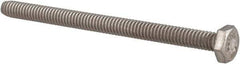 Value Collection - 1/4-20 UNC, 3-1/2" Length Under Head Hex Head Cap Screw - Fully Threaded, Grade 316 Stainless Steel, Uncoated, 7/16" Hex - USA Tool & Supply