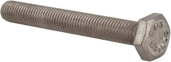 Value Collection - 1/4-28 UNF, 2" Length Under Head Hex Head Cap Screw - Fully Threaded, Grade 316 Stainless Steel, Uncoated, 7/16" Hex - USA Tool & Supply