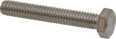 Value Collection - 5/16-18 UNC, 2" Length Under Head Hex Head Cap Screw - Fully Threaded, Grade 316 Stainless Steel, Uncoated, 1/2" Hex - USA Tool & Supply