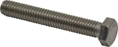 Value Collection - 3/8-16 UNC, 2-1/2" Length Under Head Hex Head Cap Screw - Fully Threaded, Grade 316 Stainless Steel, Uncoated, 9/16" Hex - USA Tool & Supply