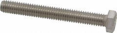 Value Collection - 3/8-16 UNC, 3" Length Under Head Hex Head Cap Screw - Fully Threaded, Grade 316 Stainless Steel, Uncoated, 9/16" Hex - USA Tool & Supply