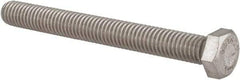 Value Collection - 3/8-16 UNC, 3-1/2" Length Under Head Hex Head Cap Screw - Fully Threaded, Grade 316 Stainless Steel, Uncoated, 9/16" Hex - USA Tool & Supply