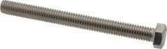 Value Collection - 3/8-16 UNC, 4" Length Under Head Hex Head Cap Screw - Fully Threaded, Grade 316 Stainless Steel, Uncoated, 9/16" Hex - USA Tool & Supply