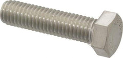 Value Collection - 1/2-13 UNC, 2" Length Under Head Hex Head Cap Screw - Fully Threaded, Grade 316 Stainless Steel, Uncoated, 3/4" Hex - USA Tool & Supply