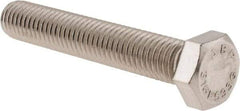 Value Collection - 1/2-13 UNC, 3" Length Under Head Hex Head Cap Screw - Fully Threaded, Grade 316 Stainless Steel, Uncoated, 3/4" Hex - USA Tool & Supply