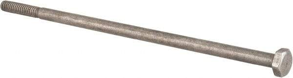 Value Collection - 1/4-20 UNC, 6-1/2" Length Under Head Hex Head Cap Screw - Partially Threaded, Grade 18-8 Stainless Steel, Uncoated, 7/16" Hex - USA Tool & Supply