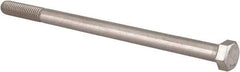 Value Collection - 3/8-16 UNC, 6-1/2" Length Under Head Hex Head Cap Screw - Partially Threaded, Grade 18-8 Stainless Steel, Uncoated, 9/16" Hex - USA Tool & Supply