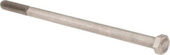 Value Collection - 3/8-16 UNC, 7" Length Under Head Hex Head Cap Screw - Partially Threaded, Grade 18-8 Stainless Steel, Uncoated, 9/16" Hex - USA Tool & Supply