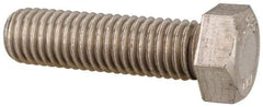 Value Collection - 9/16-12 UNC, 2" Length Under Head Hex Head Cap Screw - Grade 18-8 Stainless Steel, Uncoated, 13/16" Hex - USA Tool & Supply