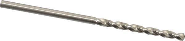 Guhring - #43 130° High Speed Steel Jobber Drill - Bright Finish, Right Hand Cut, Parabolic Flute, Straight Shank, 2-3/32" OAL, Standard Point - USA Tool & Supply
