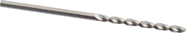 Guhring - #48 130° High Speed Steel Jobber Drill - Bright Finish, Right Hand Cut, Parabolic Flute, Straight Shank, 1-15/16" OAL, Standard Point - USA Tool & Supply