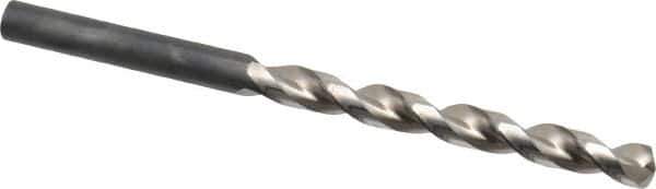 Guhring - Letter H 130° High Speed Steel Jobber Drill - Bright Finish, Right Hand Cut, Parabolic Flute, Straight Shank, 4-9/32" OAL, Standard Point - USA Tool & Supply
