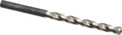 Guhring - Letter H 130° High Speed Steel Jobber Drill - Bright Finish, Right Hand Cut, Parabolic Flute, Straight Shank, 4-9/32" OAL, Standard Point - USA Tool & Supply