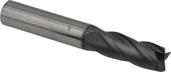 Niagara Cutter - 3/8", 7/8" LOC, 3/8" Shank Diam, 2-1/2" OAL, 4 Flute, Solid Carbide Square End Mill - Single End, Diamond Finish, Spiral Flute, 30° Helix, Right Hand Cut, Right Hand Flute, Series DIA430 - USA Tool & Supply