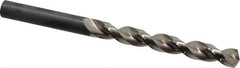 Guhring - 9.2mm 130° High Speed Steel Jobber Drill - Bright Finish, Right Hand Cut, Parabolic Flute, Straight Shank, 4-59/64" OAL, Standard Point - USA Tool & Supply
