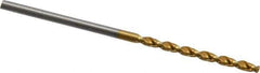 Guhring - #52 130° High Speed Steel Jobber Drill - TiN Finish, Right Hand Cut, Parabolic Flute, Straight Shank, 1-11/16" OAL, Standard Point - USA Tool & Supply
