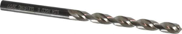 Guhring - Letter B 130° Cobalt Jobber Drill - Bright Finish, Right Hand Cut, Parabolic Flute, Straight Shank, 3-31/32" OAL, Standard Point - USA Tool & Supply