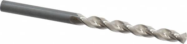 Jobber Length Drill Bit: 0.248″ Dia, 130 °, Cobalt Bright/Uncoated, Right Hand Cut, Parabolic Flute, Straight-Cylindrical Shank
