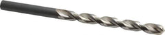Guhring - 17/32", 130° Point, Parabolic Flute, High Speed Steel Taper Length Drill Bit - Bright Finish, 5-1/2" Flute Length, 8-7/16" OAL, Series 535 - USA Tool & Supply