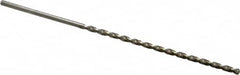 Taper Length Drill Bit: 0.0785″ Dia, 130 ° Bright/Uncoated, RH Cut, Parabolic Flute, Straight Shank, Series 336