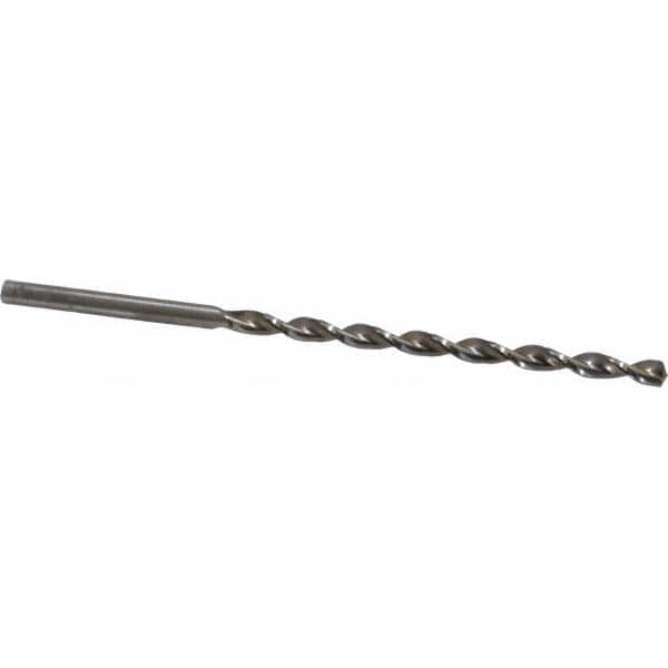 Taper Length Drill Bit: 0.1960″ Dia, 130 ° Bright/Uncoated, RH Cut, Parabolic Flute, Cylindrical Shank, Series 501