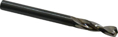 Guhring - #5 130° Parabolic Flute High Speed Steel Screw Machine Drill Bit - Bright Finish, Right Hand Cut, 1-1/32" Flute Length, 2-7/16" OAL, Standard Point, Straight Shank - USA Tool & Supply