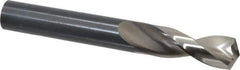 Guhring - 33/64" 130° Parabolic Flute High Speed Steel Screw Machine Drill Bit - Bright Finish, Right Hand Cut, 2" Flute Length, 4-1/32" OAL, Standard Point, Straight Shank - USA Tool & Supply