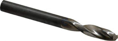 Guhring - 6.9mm 130° Parabolic Flute High Speed Steel Screw Machine Drill Bit - Bright Finish, Right Hand Cut, 1-11/32" Flute Length, 2-29/32" OAL, Standard Point, Straight Shank - USA Tool & Supply