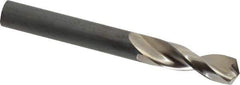 Guhring - 0.3677" 130° Parabolic Flute High Speed Steel Screw Machine Drill Bit - Bright Finish, Right Hand Cut, 1-9/16" Flute Length, 3-5/16" OAL, Standard Point, Straight Shank - USA Tool & Supply