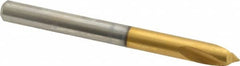 Guhring - 1/4" Body Diam, 90°, 70mm OAL, High Speed Steel Spotting Drill - USA Tool & Supply